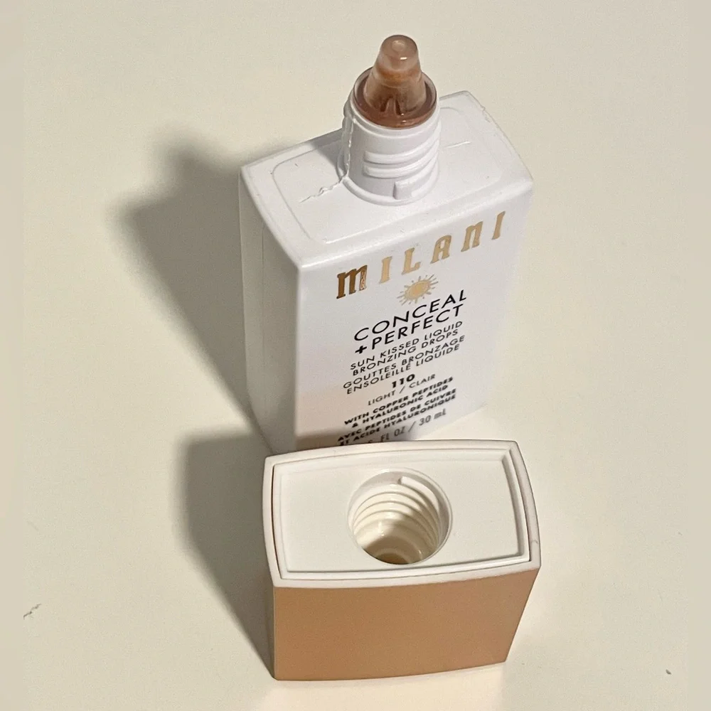 Milani Conceal + Perfect Sun Kissed Liquid Bronzing Drops Shade 110 Light